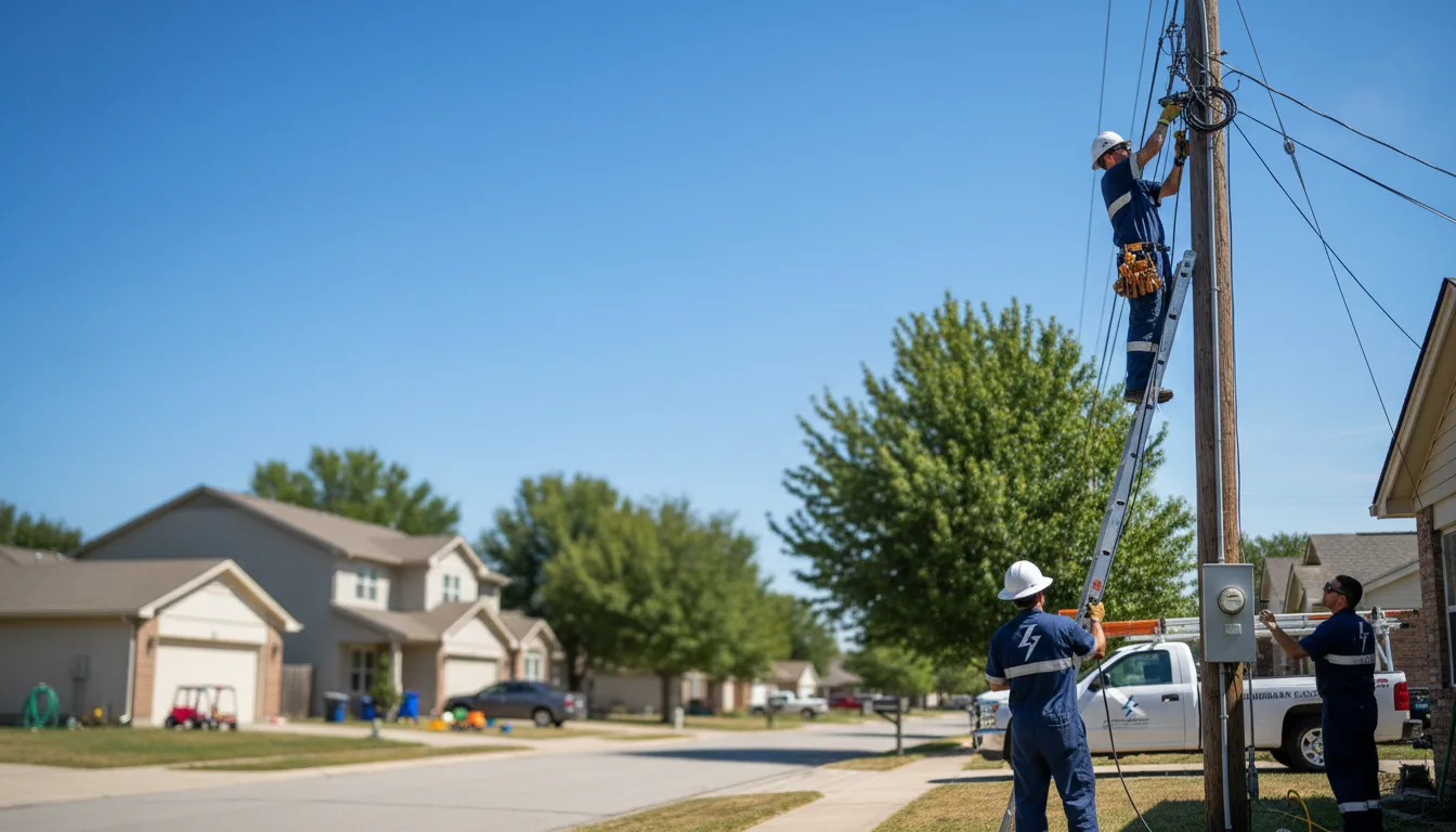 Residential electrician providing installation services in Denton, NE